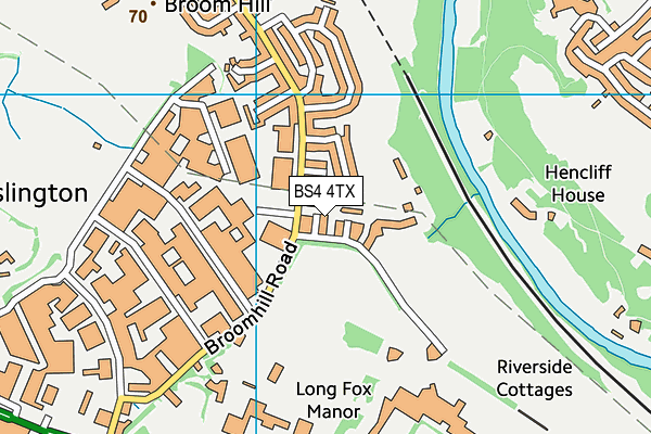 BS4 4TX map - OS VectorMap District (Ordnance Survey)