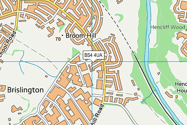 BS4 4UA map - OS VectorMap District (Ordnance Survey)