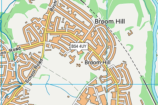 Broomhill Infant & Nursery School map (BS4 4UY) - OS VectorMap District (Ordnance Survey)