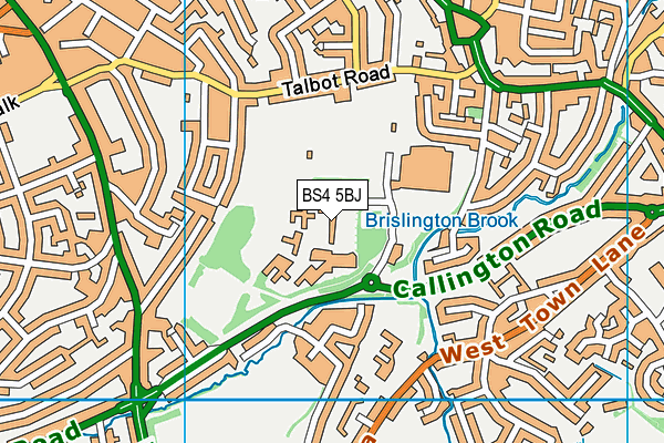 BS4 5BJ map - OS VectorMap District (Ordnance Survey)