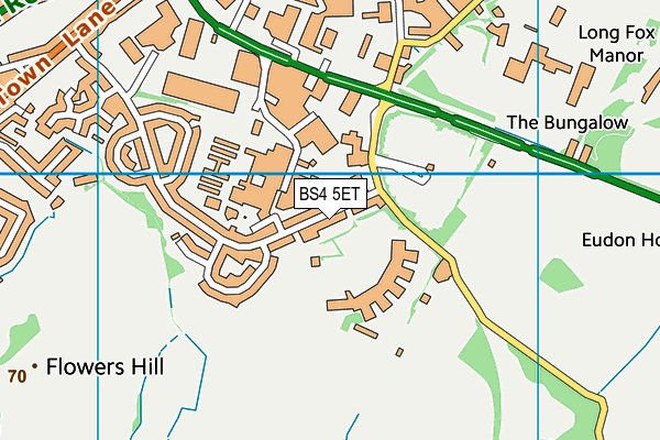 BS4 5ET map - OS VectorMap District (Ordnance Survey)