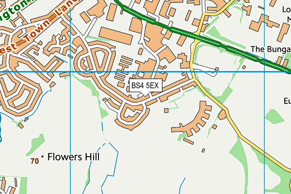 BS4 5EX map - OS VectorMap District (Ordnance Survey)