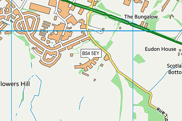 BS4 5EY map - OS VectorMap District (Ordnance Survey)