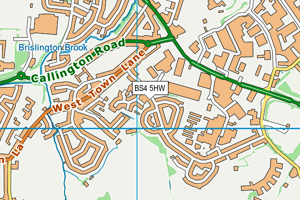 BS4 5HW map - OS VectorMap District (Ordnance Survey)