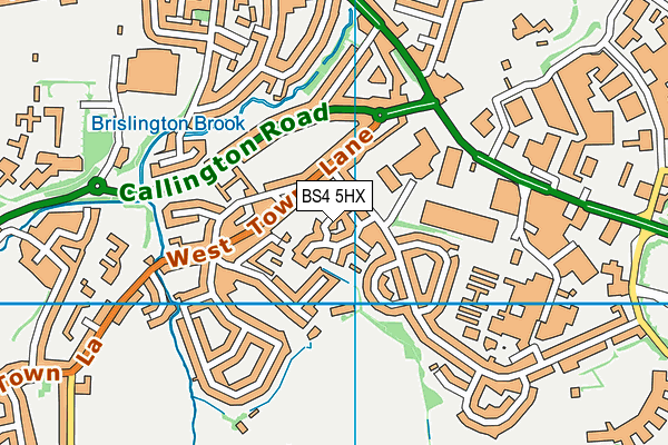 BS4 5HX map - OS VectorMap District (Ordnance Survey)