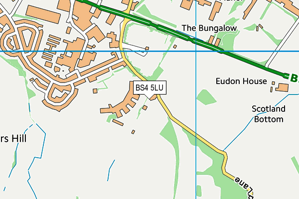 BS4 5LU map - OS VectorMap District (Ordnance Survey)