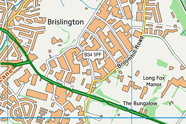 BS4 5PF map - OS VectorMap District (Ordnance Survey)