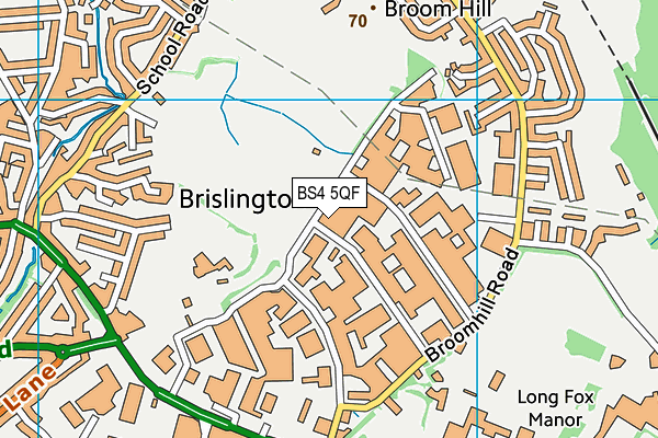 BS4 5QF map - OS VectorMap District (Ordnance Survey)