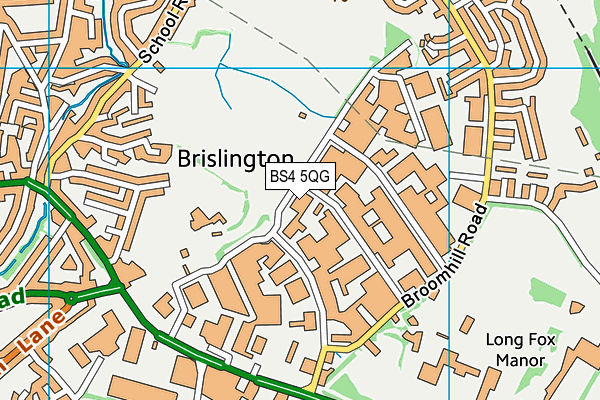 BS4 5QG map - OS VectorMap District (Ordnance Survey)