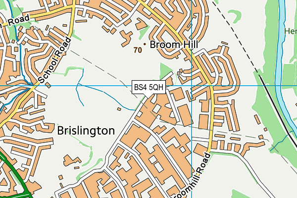BS4 5QH map - OS VectorMap District (Ordnance Survey)