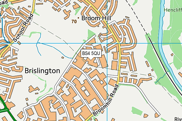 BS4 5QU map - OS VectorMap District (Ordnance Survey)