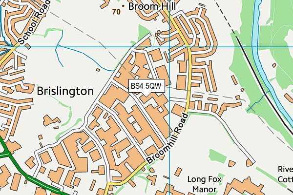 BS4 5QW map - OS VectorMap District (Ordnance Survey)