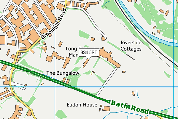 Brislington Junior Football Club map (BS4 5RT) - OS VectorMap District (Ordnance Survey)