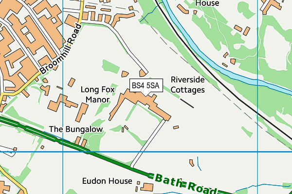 Brislington Football Club map (BS4 5SA) - OS VectorMap District (Ordnance Survey)