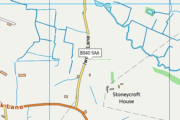 BS40 5AA map - OS VectorMap District (Ordnance Survey)