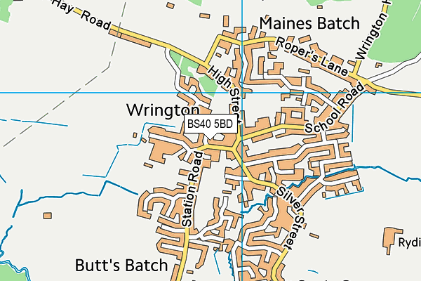 BS40 5BD map - OS VectorMap District (Ordnance Survey)
