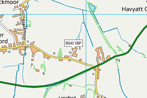BS40 5BP map - OS VectorMap District (Ordnance Survey)