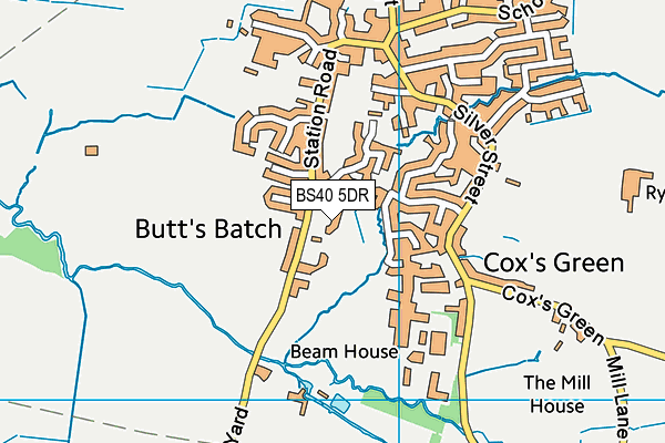 BS40 5DR map - OS VectorMap District (Ordnance Survey)