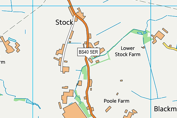 BS40 5ER map - OS VectorMap District (Ordnance Survey)