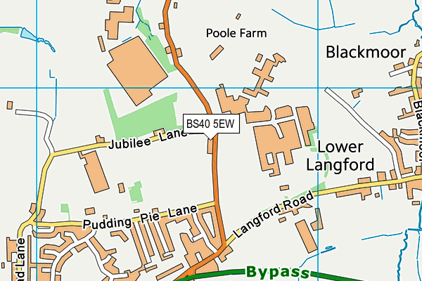 BS40 5EW map - OS VectorMap District (Ordnance Survey)