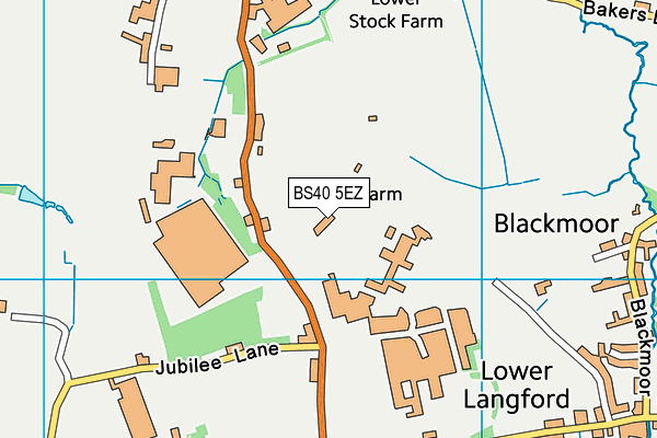 BS40 5EZ map - OS VectorMap District (Ordnance Survey)