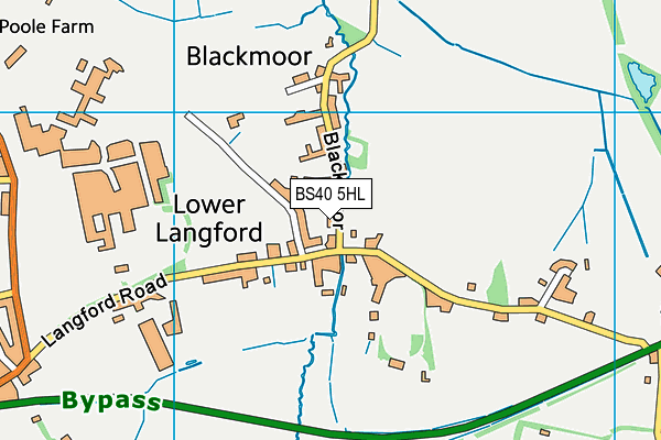 BS40 5HL map - OS VectorMap District (Ordnance Survey)