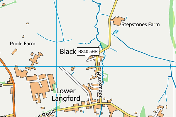 BS40 5HR map - OS VectorMap District (Ordnance Survey)