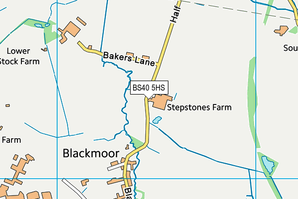 BS40 5HS map - OS VectorMap District (Ordnance Survey)