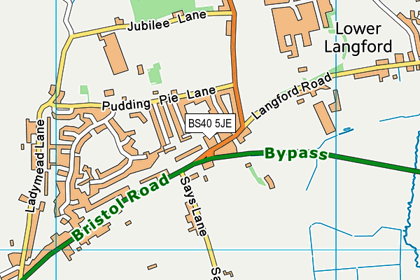 BS40 5JE map - OS VectorMap District (Ordnance Survey)