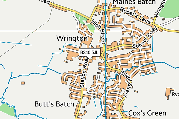 BS40 5JL map - OS VectorMap District (Ordnance Survey)