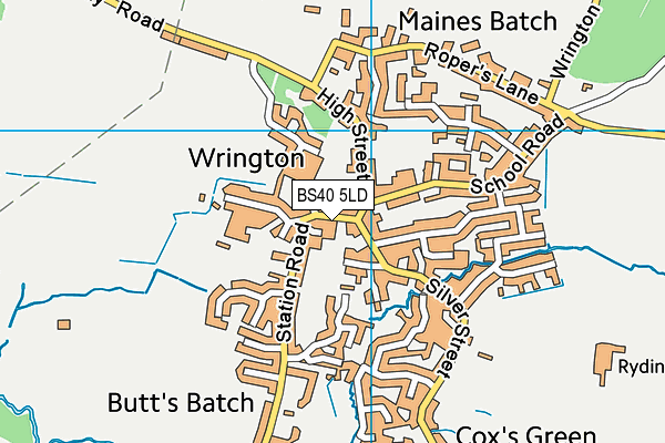 Map of CAMBRIDGE COURT (WRINGTON) AMENITY LIMITED at district scale