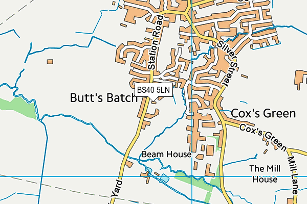BS40 5LN map - OS VectorMap District (Ordnance Survey)