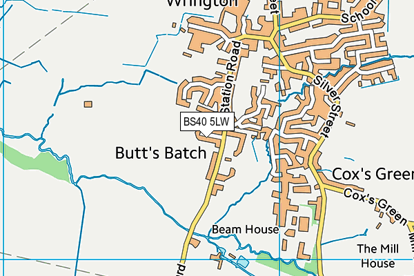 BS40 5LW map - OS VectorMap District (Ordnance Survey)