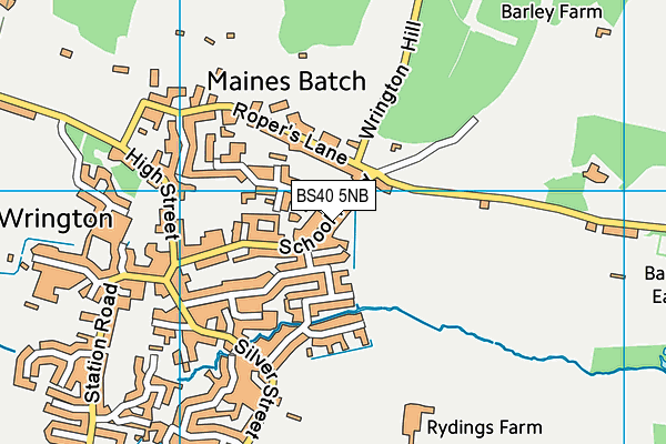 BS40 5NB map - OS VectorMap District (Ordnance Survey)