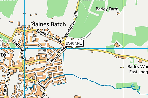 BS40 5NE map - OS VectorMap District (Ordnance Survey)