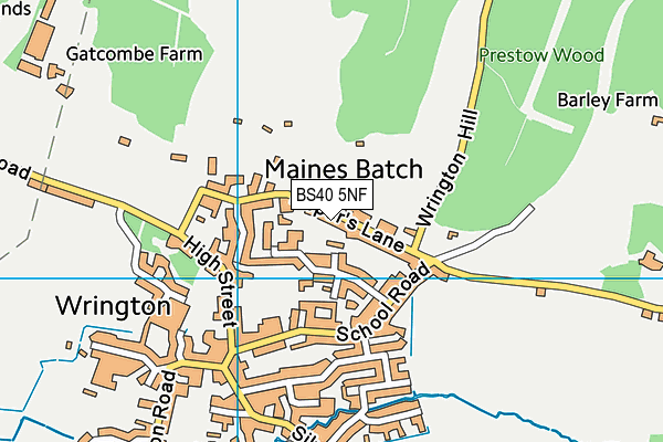BS40 5NF map - OS VectorMap District (Ordnance Survey)
