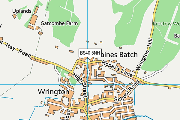 BS40 5NH map - OS VectorMap District (Ordnance Survey)