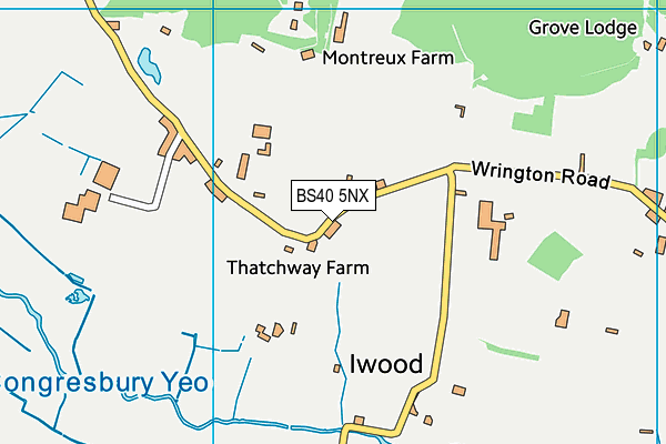 BS40 5NX map - OS VectorMap District (Ordnance Survey)