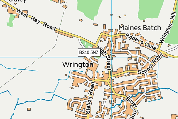 BS40 5NZ map - OS VectorMap District (Ordnance Survey)