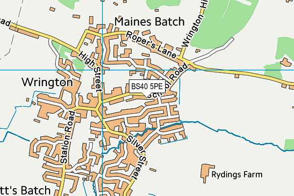 BS40 5PE map - OS VectorMap District (Ordnance Survey)