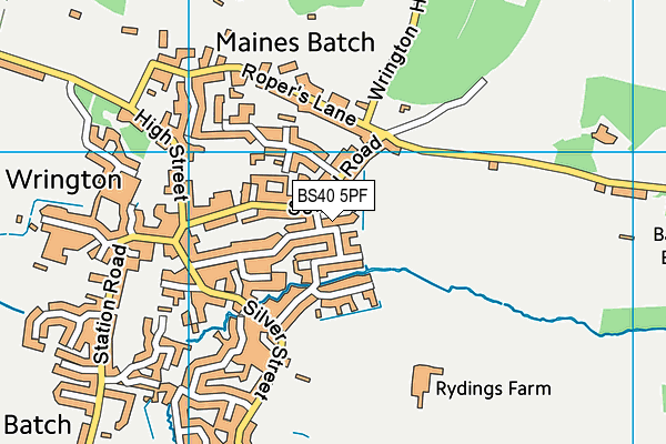 BS40 5PF map - OS VectorMap District (Ordnance Survey)