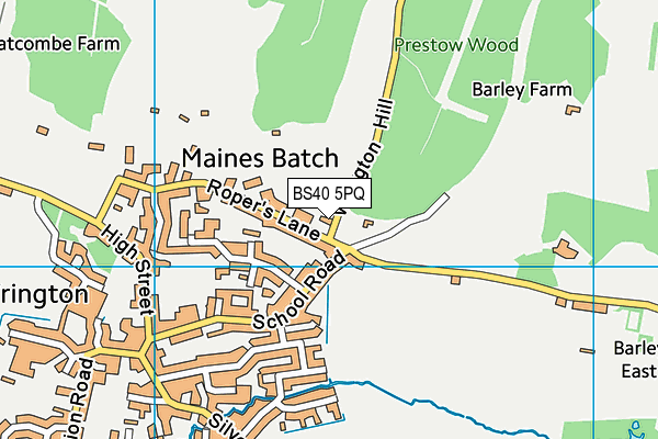 BS40 5PQ map - OS VectorMap District (Ordnance Survey)