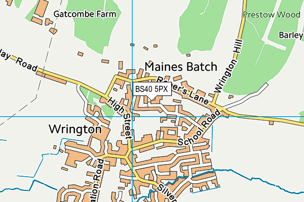 BS40 5PX map - OS VectorMap District (Ordnance Survey)