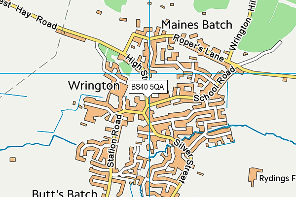 BS40 5QA map - OS VectorMap District (Ordnance Survey)
