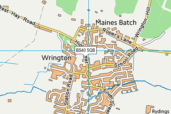BS40 5QB map - OS VectorMap District (Ordnance Survey)