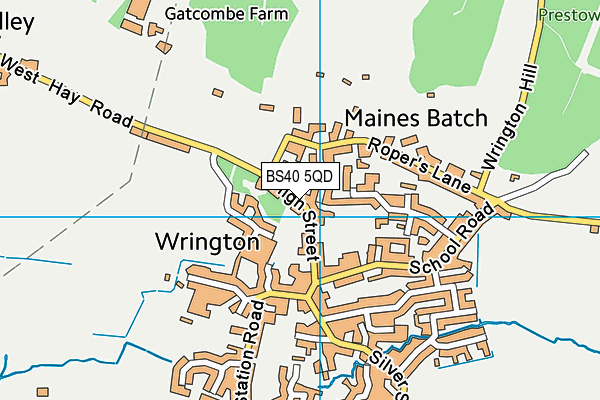 BS40 5QD map - OS VectorMap District (Ordnance Survey)