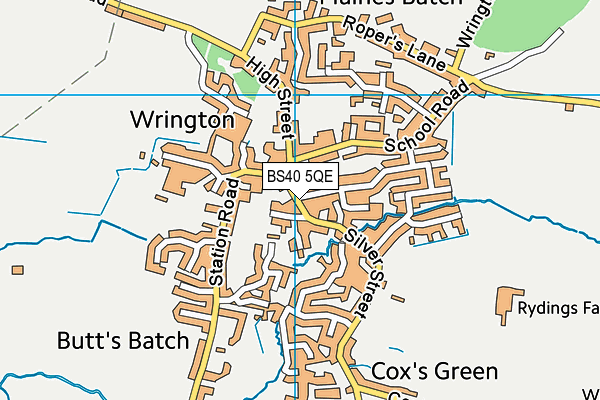 BS40 5QE map - OS VectorMap District (Ordnance Survey)