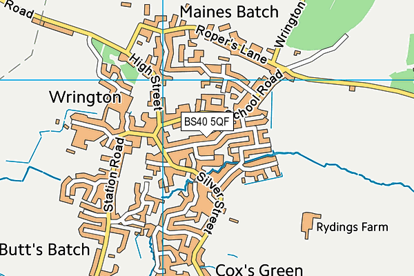 BS40 5QF map - OS VectorMap District (Ordnance Survey)