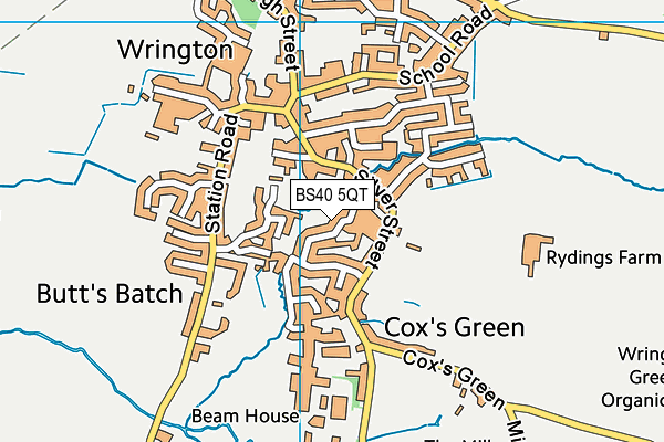 BS40 5QT map - OS VectorMap District (Ordnance Survey)