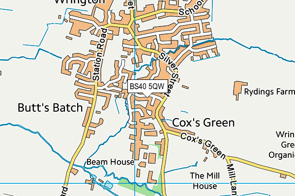 BS40 5QW map - OS VectorMap District (Ordnance Survey)